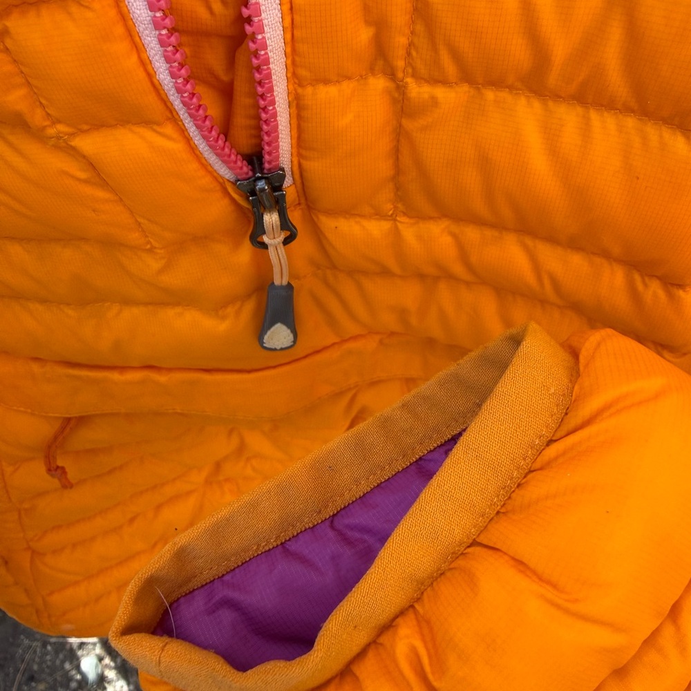 Stio Women’s Small Pinion Down Pullover - Vibrant Orange and Purple Jacket - Picture 8 of 8